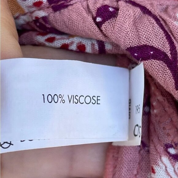 Poupette St.Barth Amora Drop Waist Mini Dress in pink/Purple Margot small - Picture 9 of 11